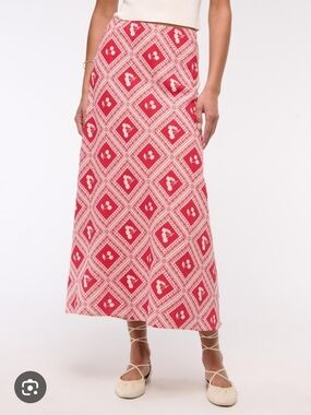 Abercrombie & Fitch Red Cherry Maxi Skirt | Size XXS - S